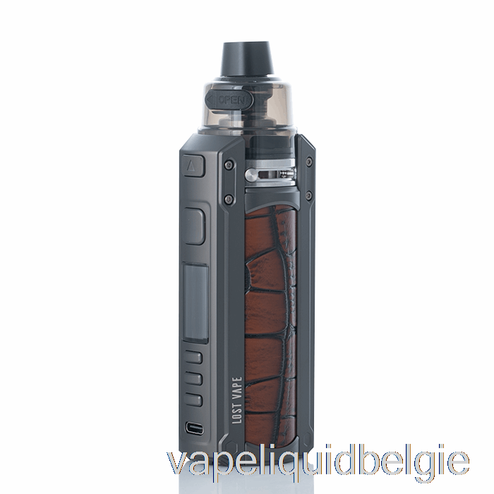 Vape Smaken Verloren Vape Ursa Quest 100w Pod Mod Kit Gunmetal / Krokodillenleer